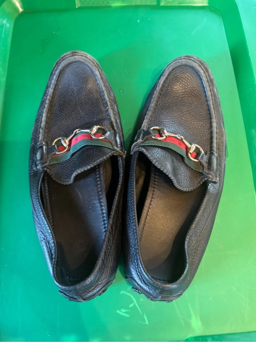 Gucci black leather